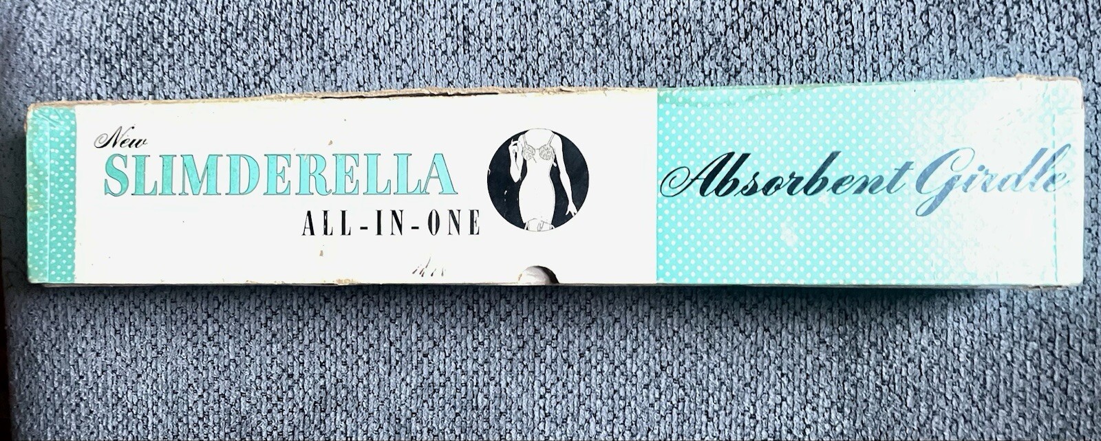 VINTAGE RARE ESTATE KLEINERT’S SLIMDERELLA GIRDLE STORAGE TUBE, EMPTY BOX ONLY