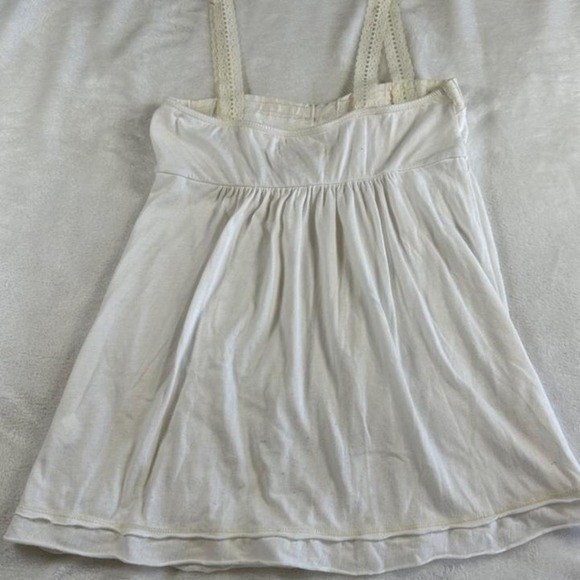 Hollister white cream lace babydoll cami tank y2k vintage mcbling grail
