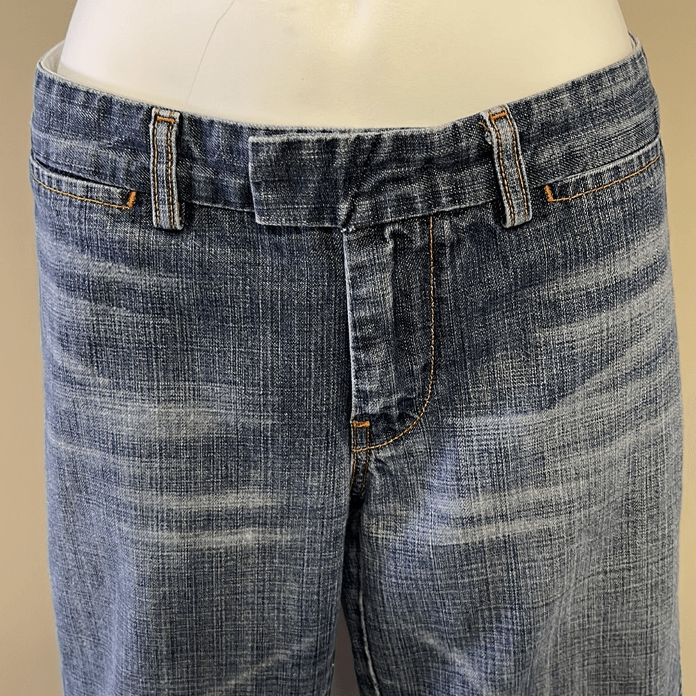 7 for all Mankind 100% Cotton Fade Distressed Trousers Sz 29 #00940190