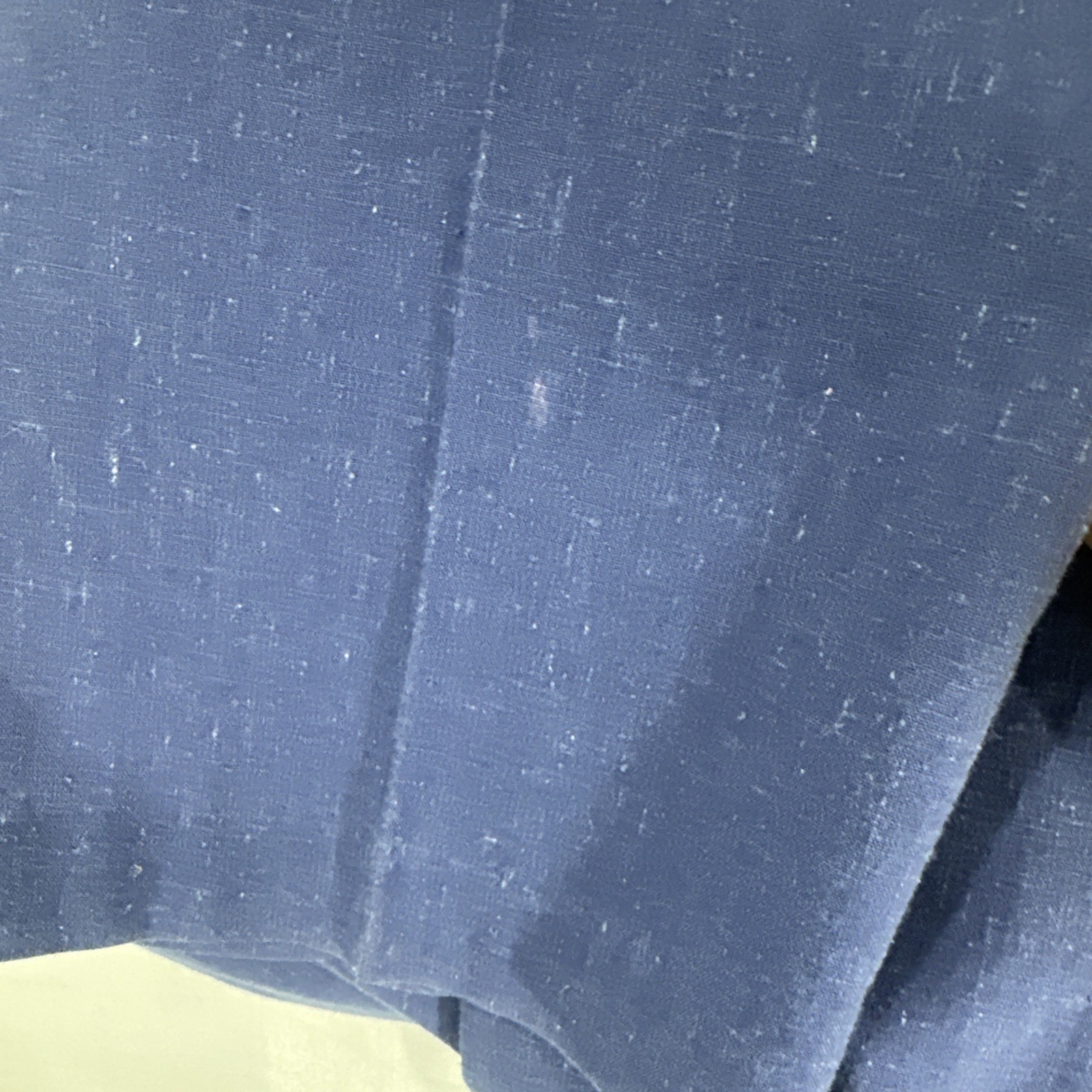 Vtg Elastic Waist Pull On Pants 10/12 Med Blue 29.5 Inseam Nautical Cotton Blend