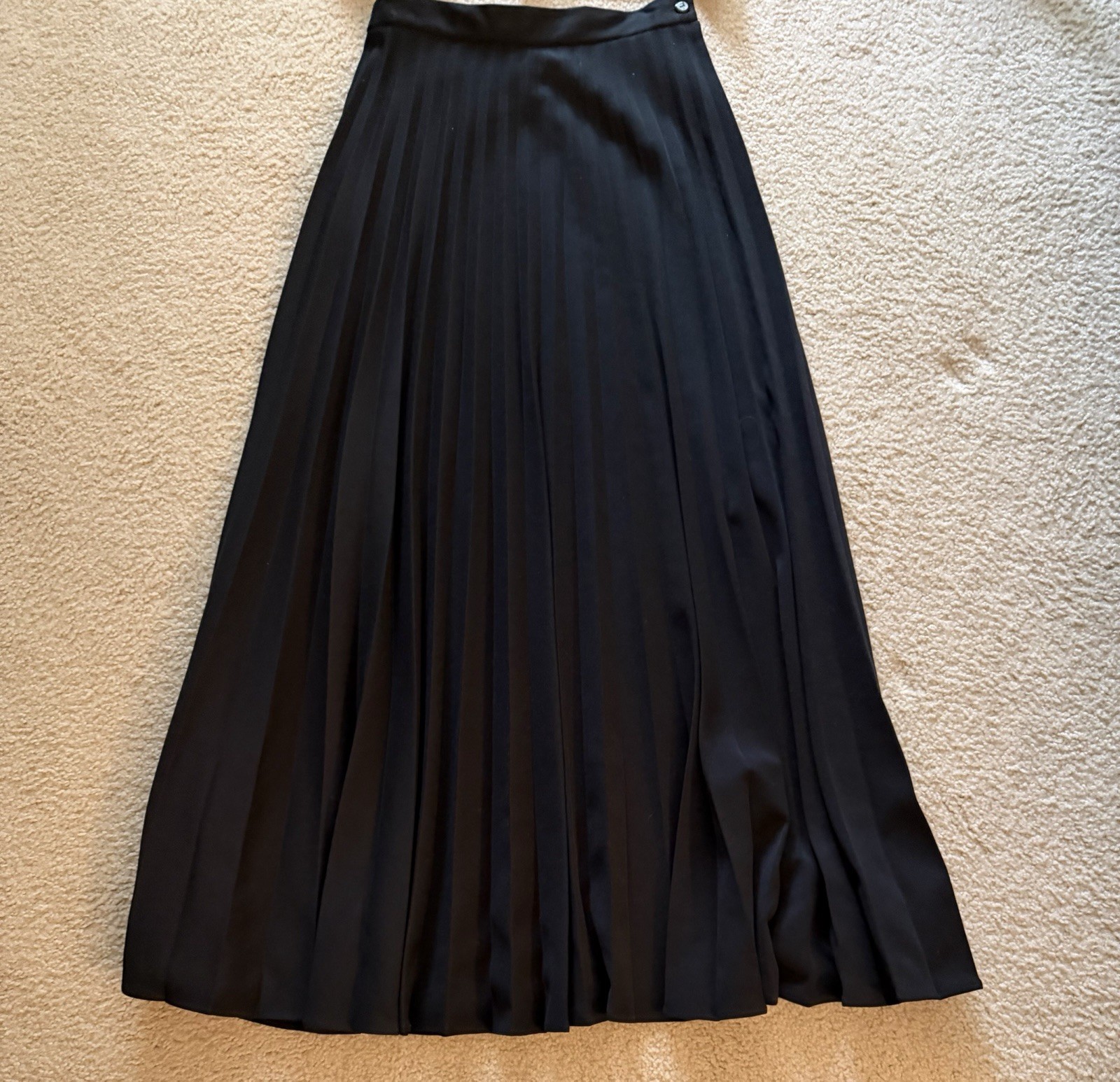 Vintage 9/10 Long Pleated Skirt & Matching Top USA Polyester