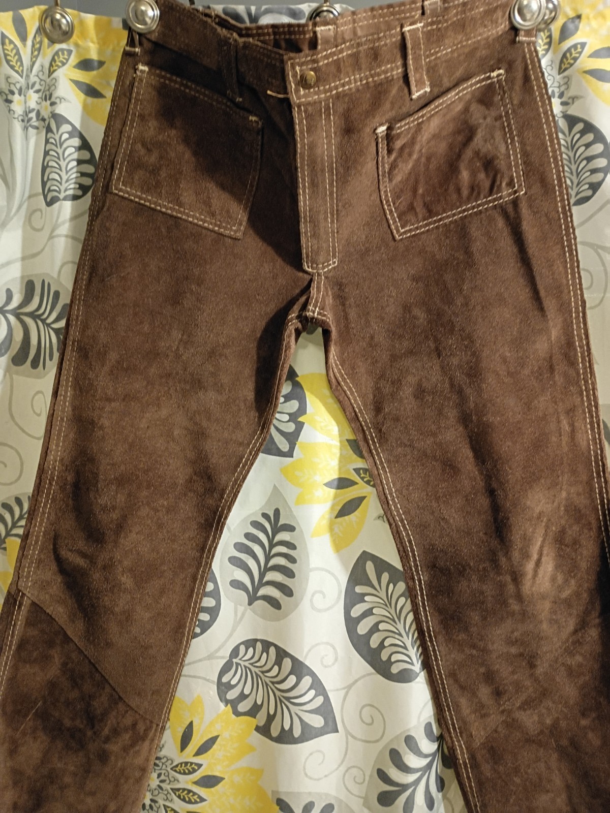 Vintage Lee 1970s”Hiphugger” Reversible Suede/Leather Pants Rare! Rare!