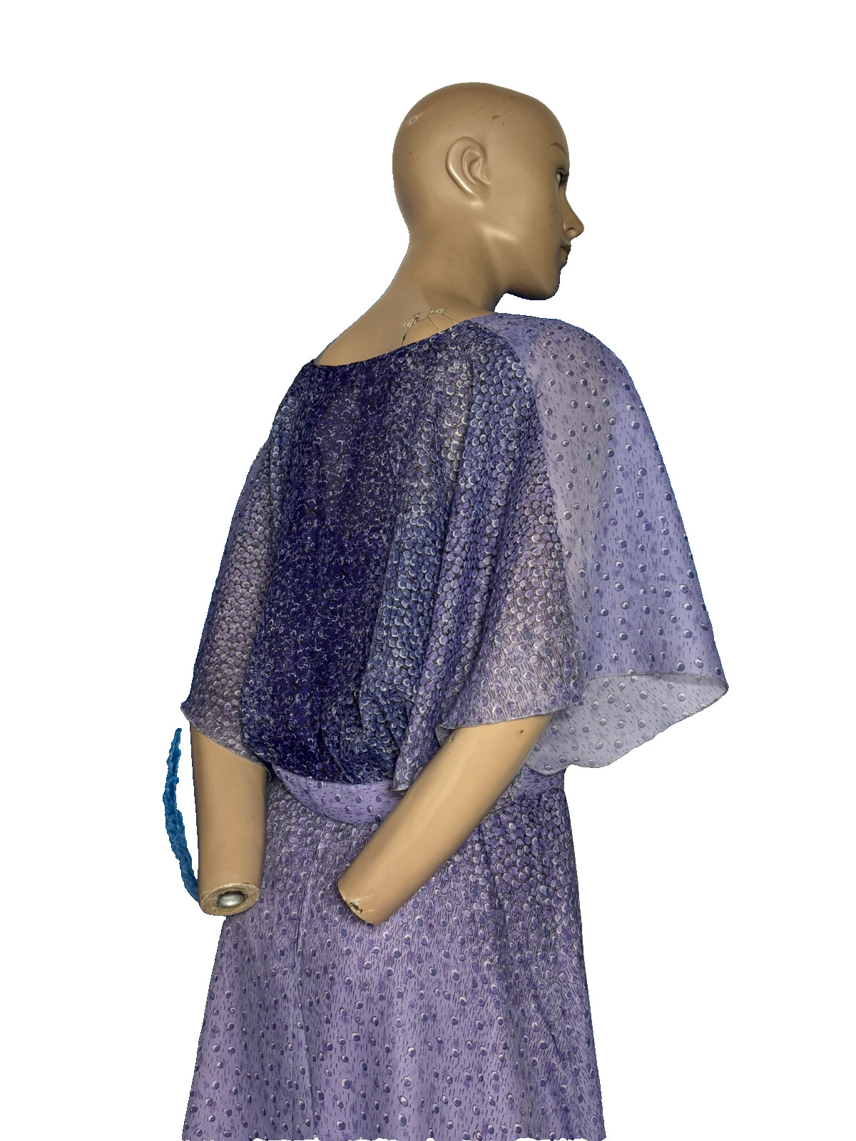 Vintage 70s Maxi Dress Kleemeier Hof Purple Evening Gown w/ Bolero Boho Gala 38 40
