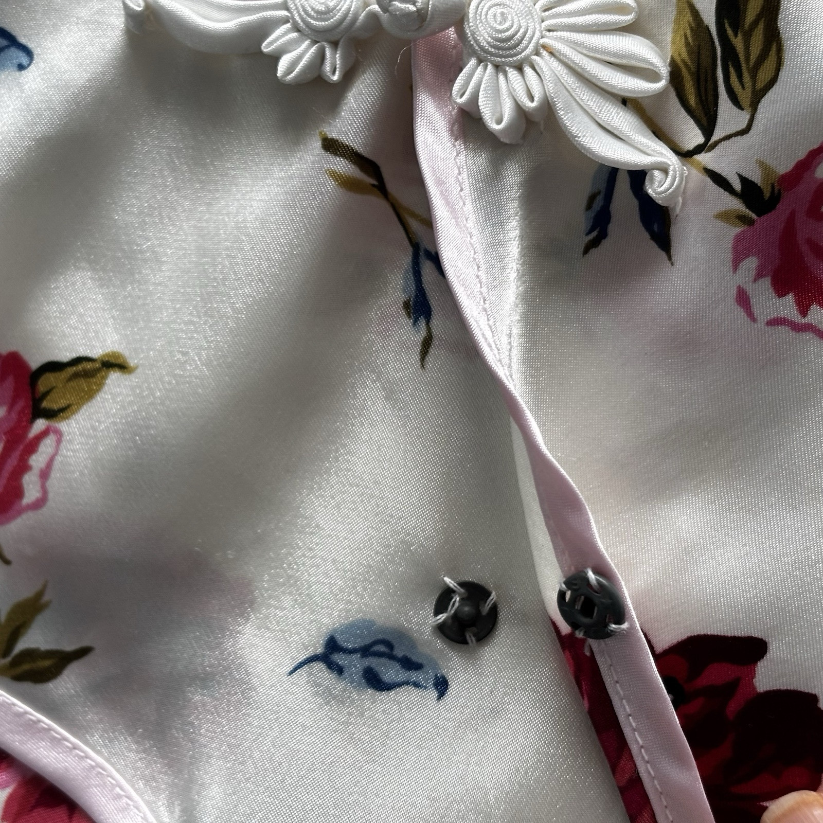 100% Silk Maxi Nightdress Dress Gown By Plants Floral Cottagecore Fairycore *