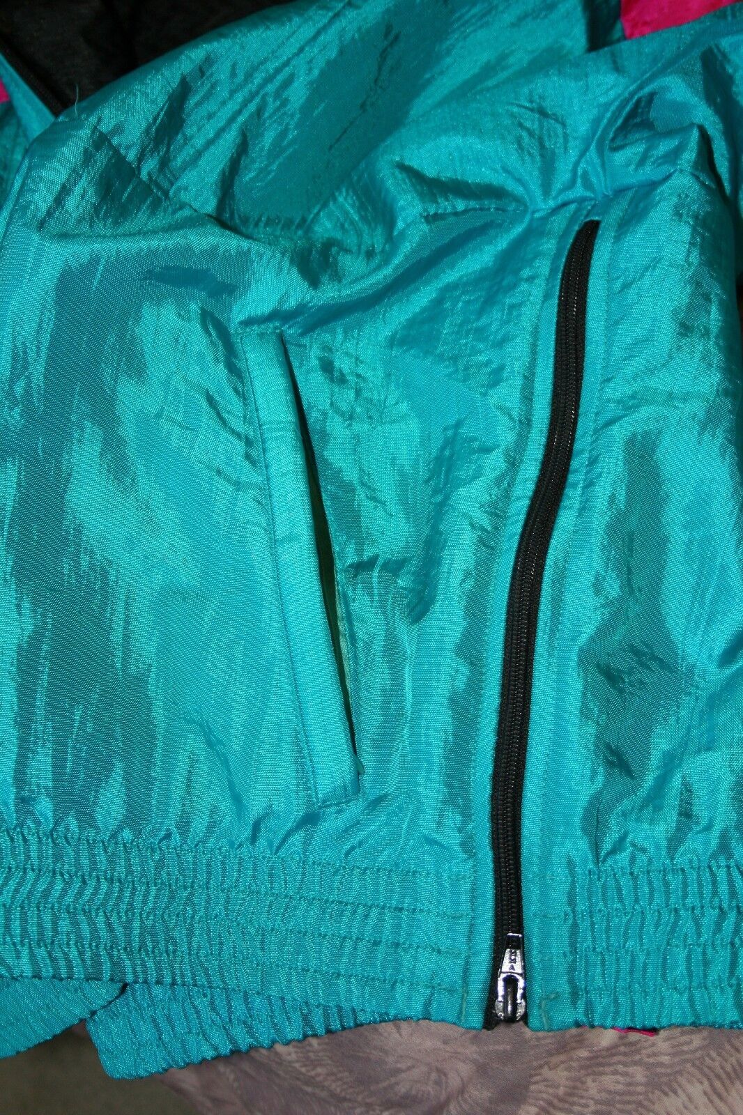 VTG Women’s Colorblock Windbreaker Pullover L SUNBUSTER Ski Jacket Nylon 1980s