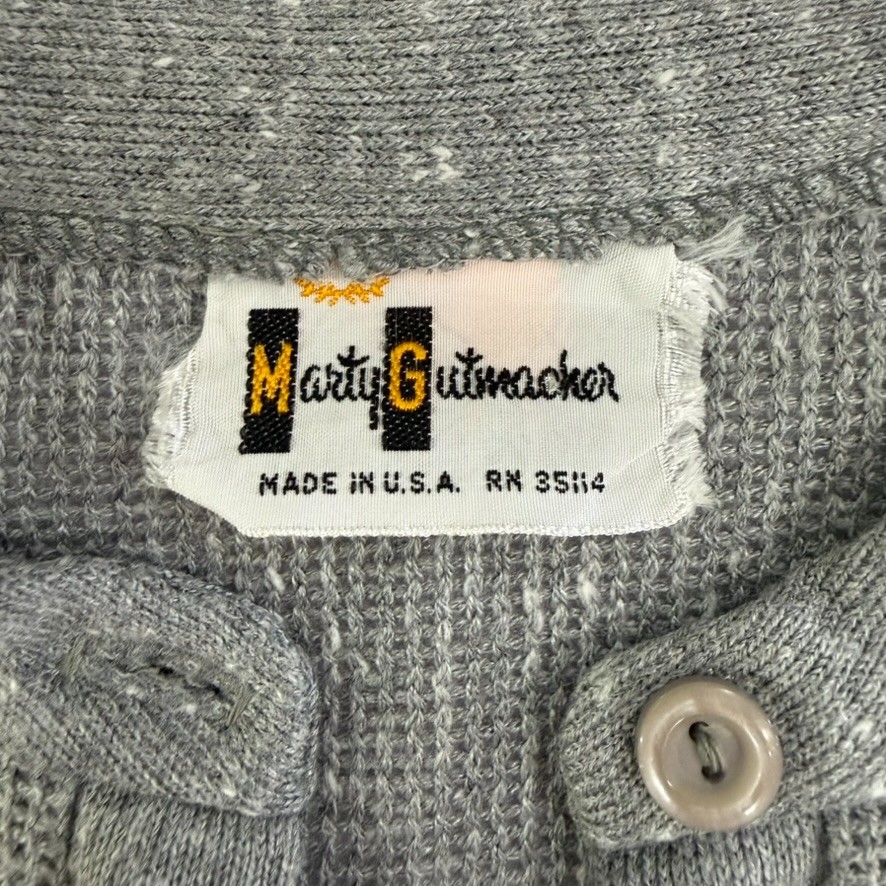 Vintage Marty Gutmacher Gray Short Sleeve Sweater ILGWU Union Made USA Size 8