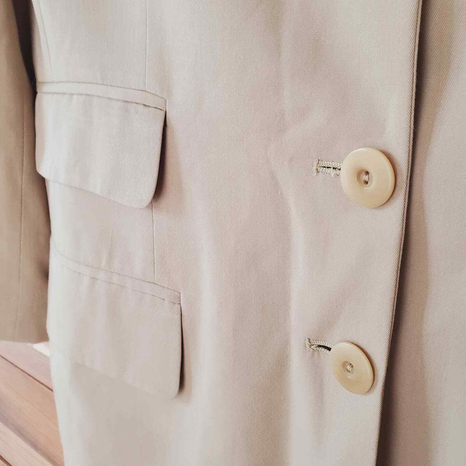 Jones Wear Vintage NWT Oversized Women’s Blazer Single Breasted Sz 12 Tan Retro