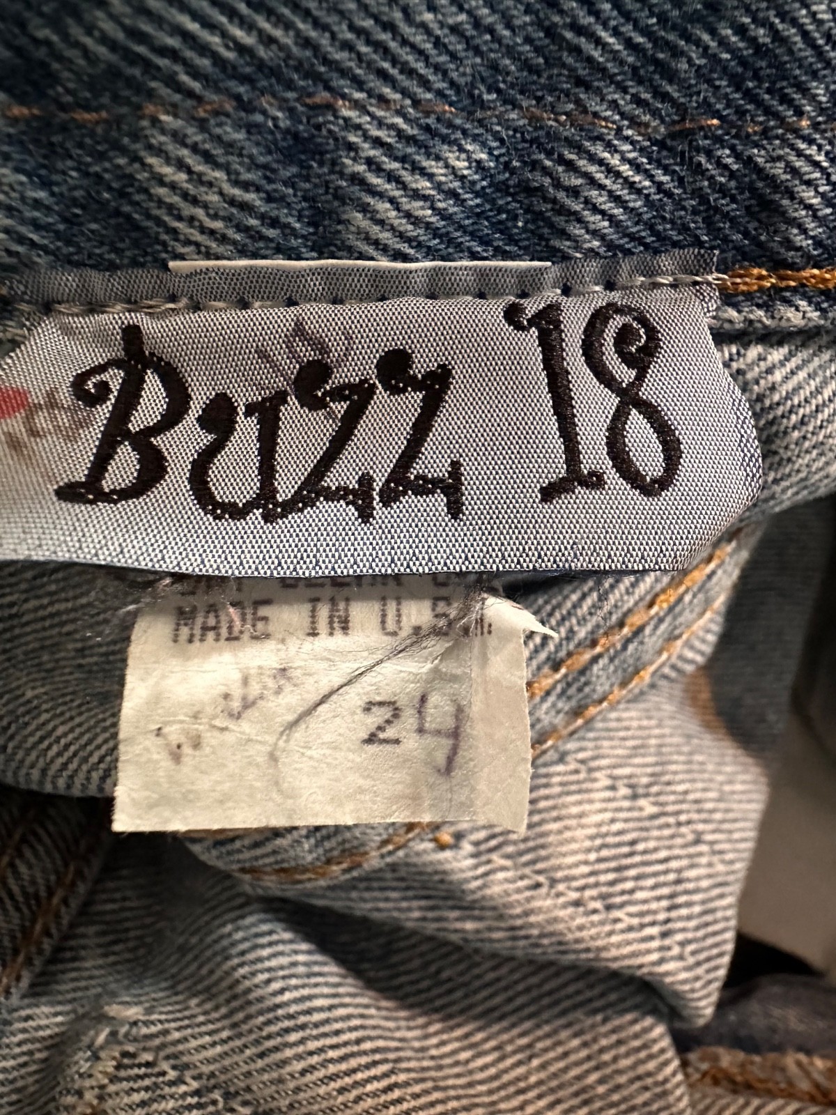 Vintage Buzz 18 Beaded Levi’s 501 Jeans 1980s Reworked 28” Waist USA Made Boho