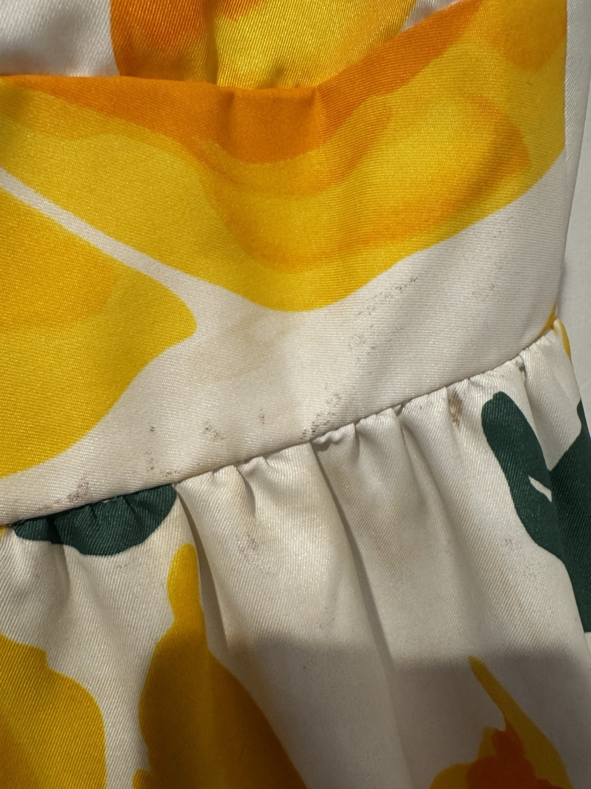 Vintage Malia Honolulu Floral Maxi Dress Hawaiian Aloha Yellow Orange Sz S 70s
