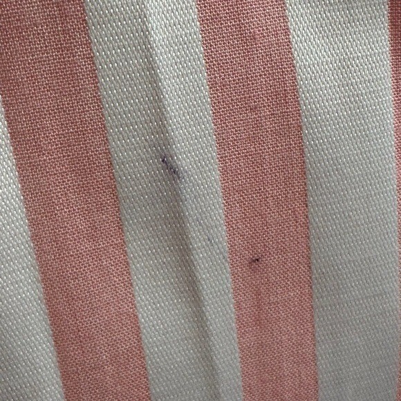 Vintage R&K Originals Shirt Dress 12 Button Down Pink Pockets Long Sleeve Stripe