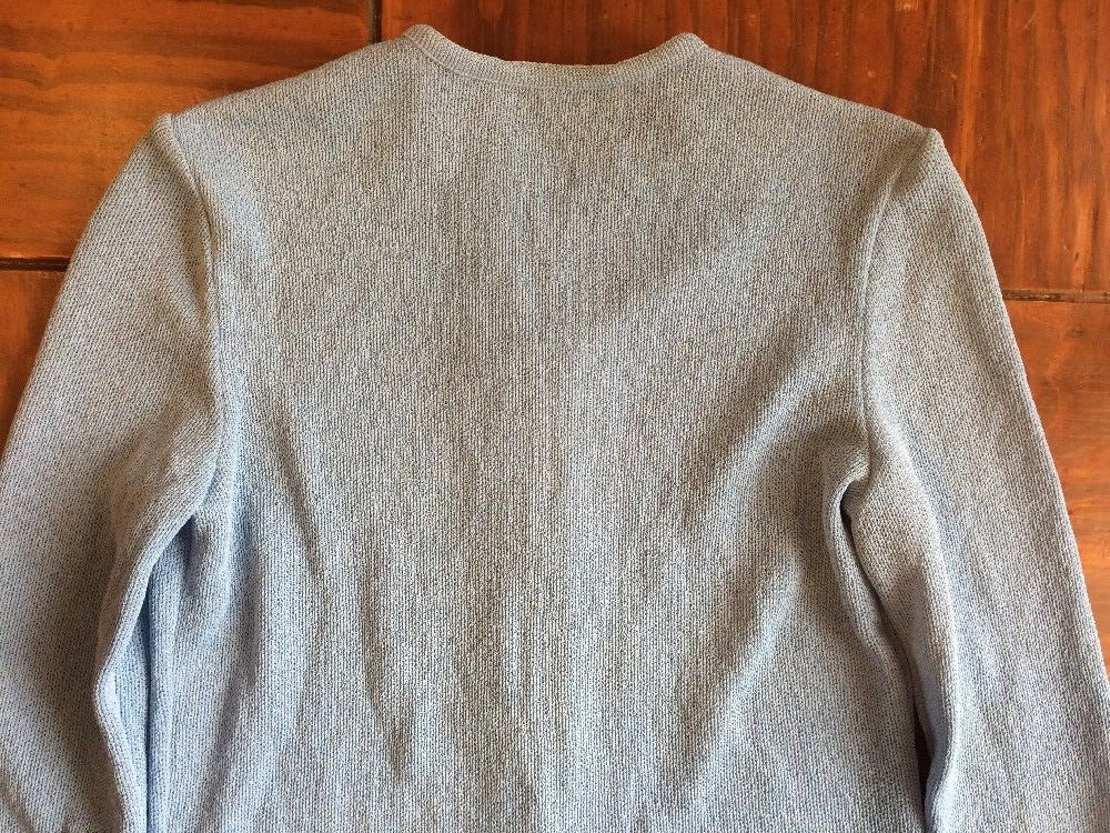 VINTAGE1970s 80s CASTLEBERRY KNIT JACKET BLAZER BLUE SIZE 8 GOLDEN HEART BUTTONS