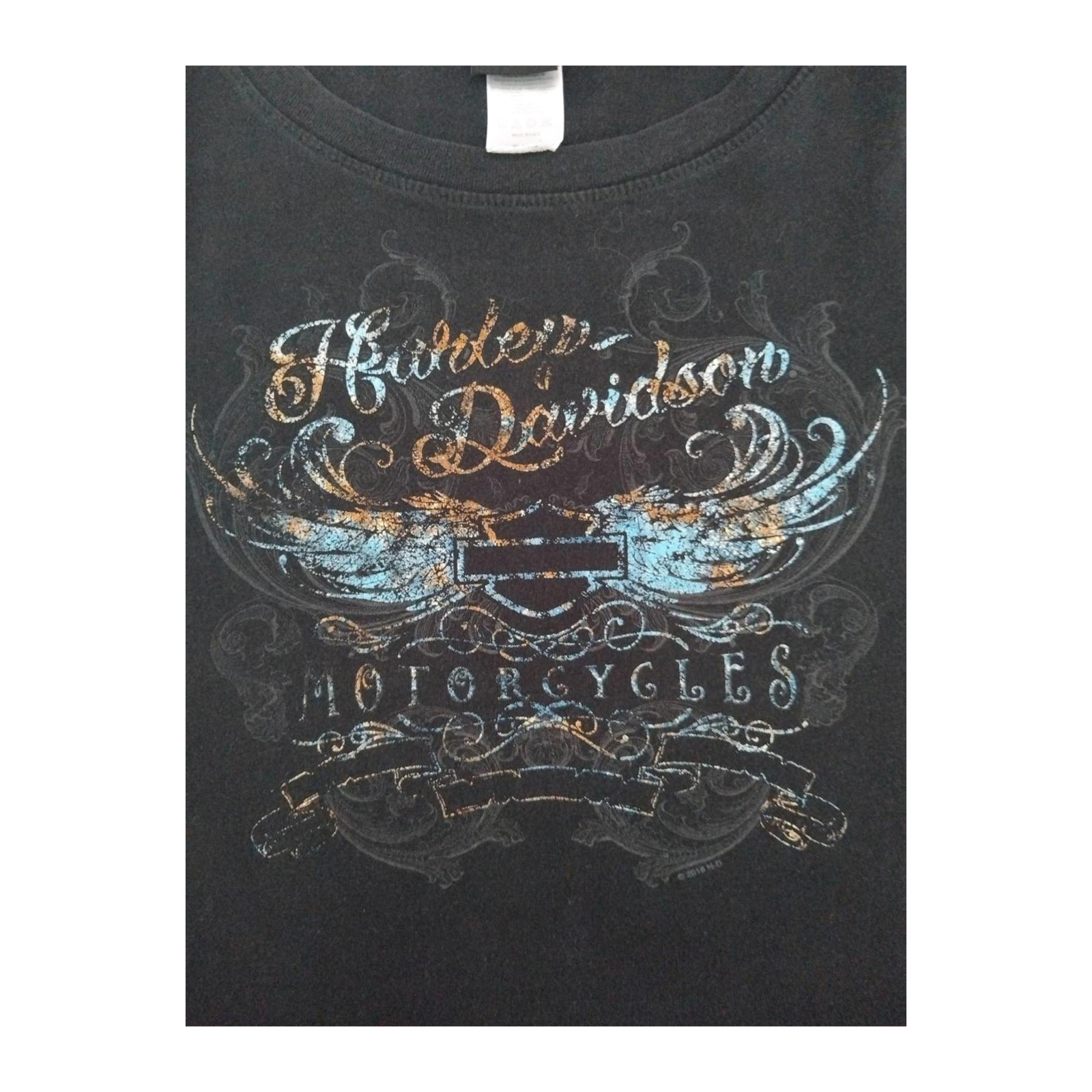 Harley Davidson Women’s Filigree Shenandoah Graphic T Shirt Black XL