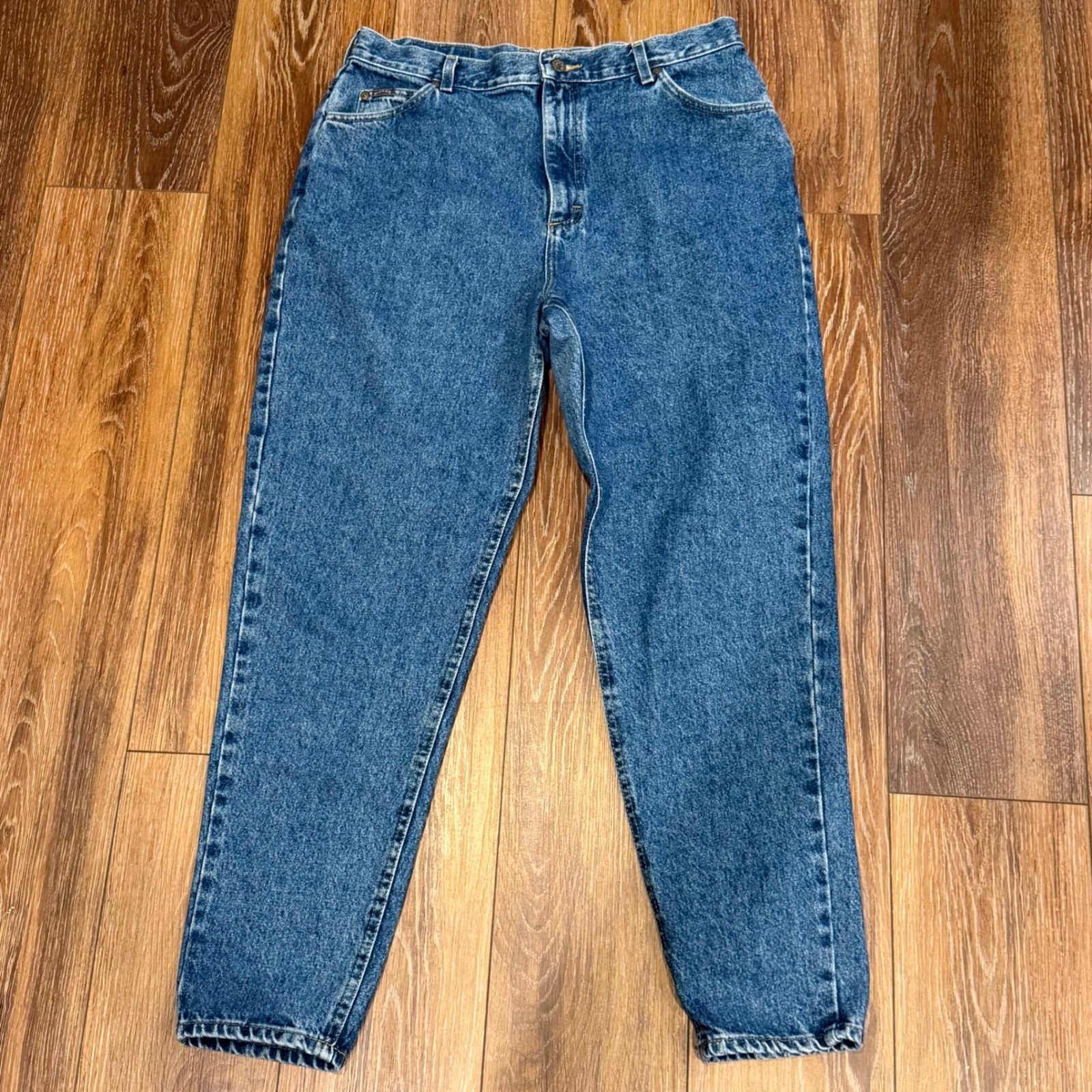 Riders by Lee Vintage High Waisted Mom Jeans Medium Wash Tapered 18 Med 36×31