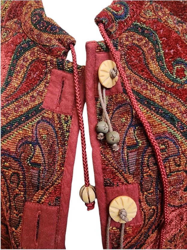 Flashback Vintage Tapestry Jacket Y2K 90’s Size XL Mandarin Collar