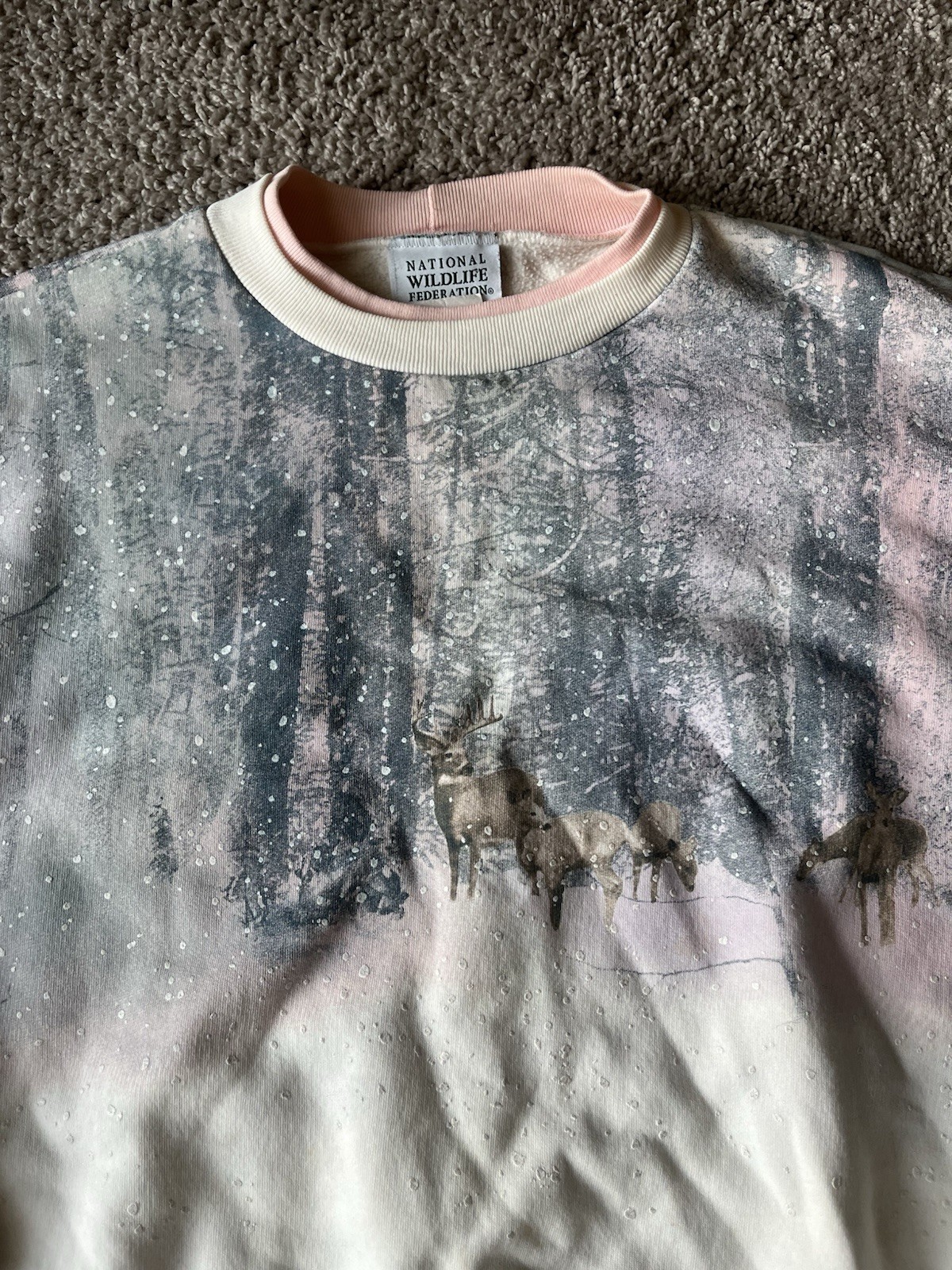 NWF National Wildlife Federation Vintage Cabincore Crewneck size XL