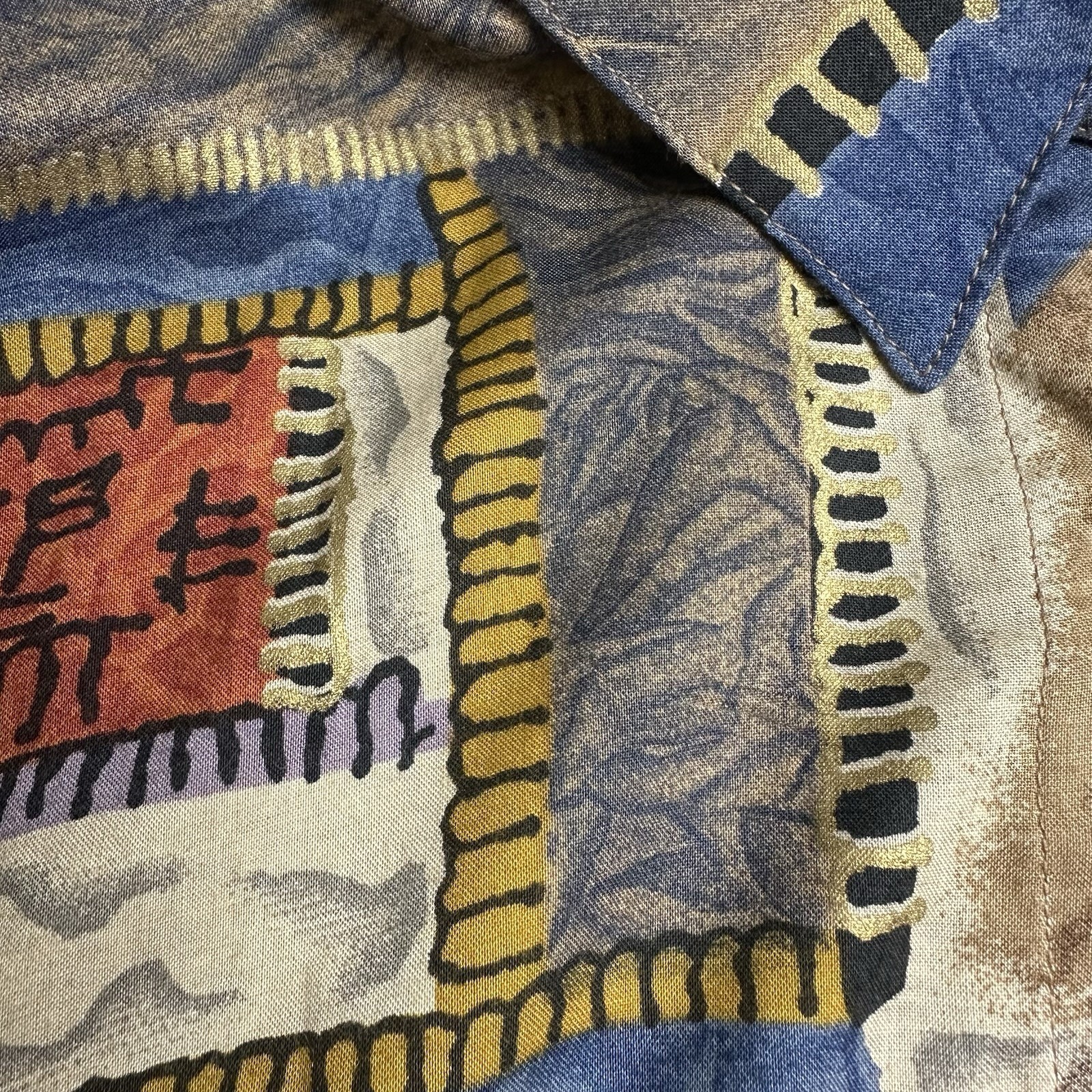 NWT Vintage Deadstock XPL Women’s Size 22 Abstract Graphic 80’s Shirt Button Up