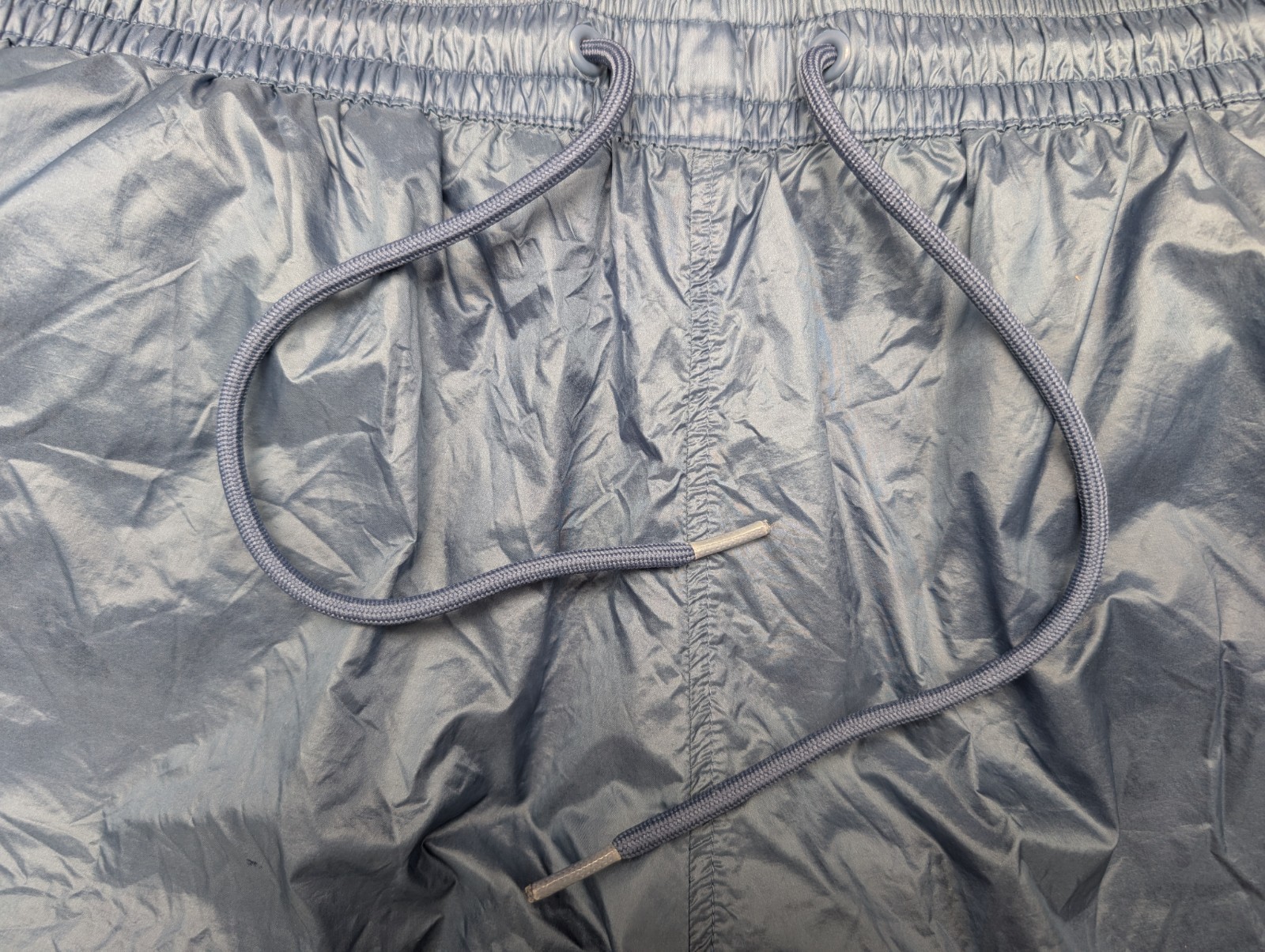 COS Gloss Nylon Shorts Running Womens S Blue Gym Running Sprinter Retro Sports