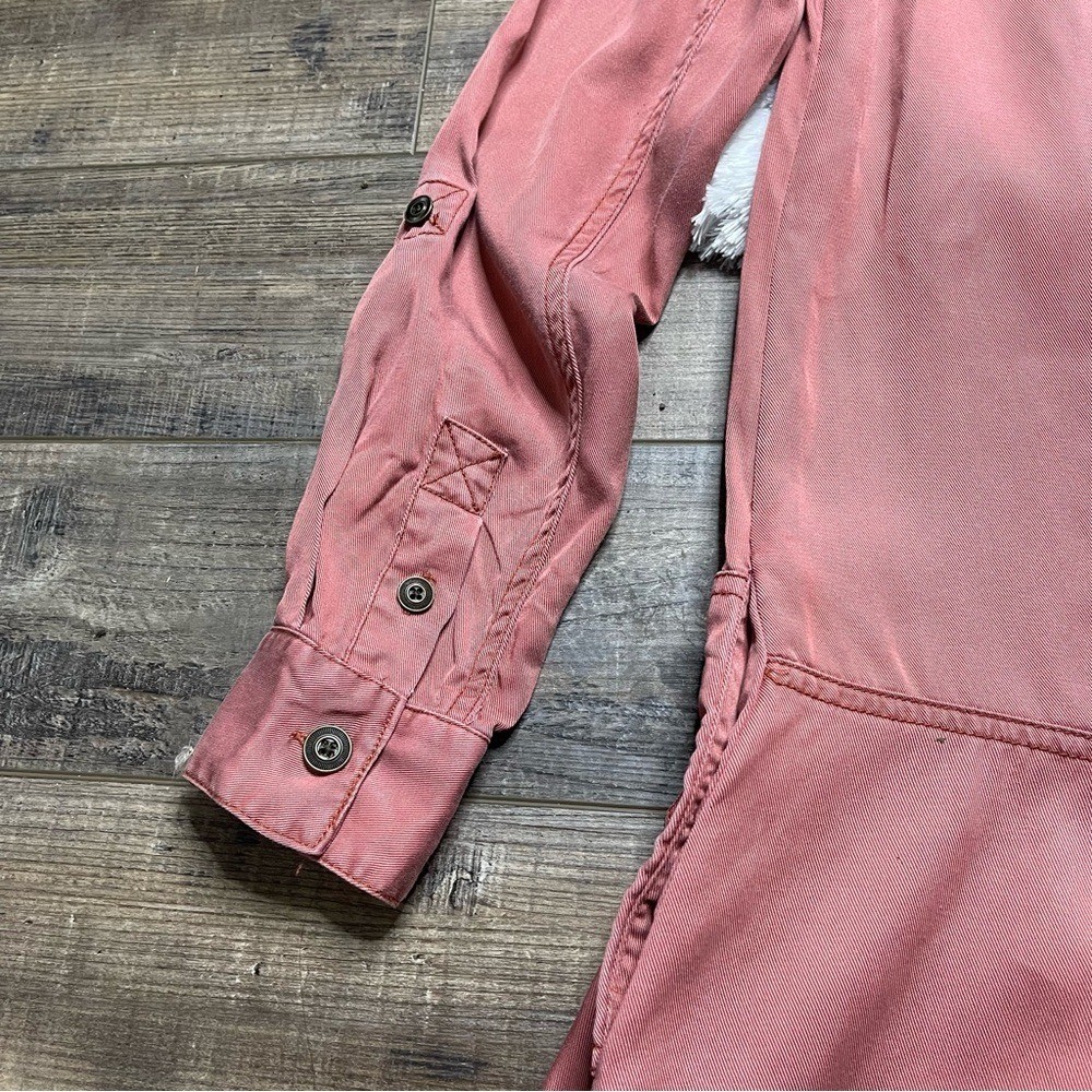Anthropologie Holding Horses Mauve Button Down Dress (oversized) Women’s Size 2