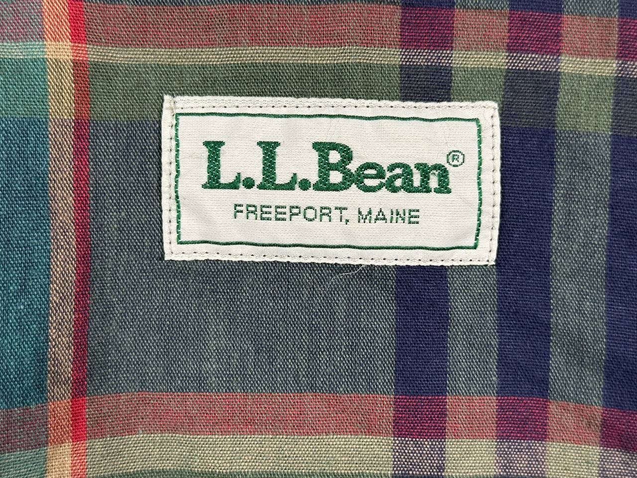 Vintage 90s L.L. Bean Original Field Coat Barn Jacket Blue Cotton Canvas Lined M
