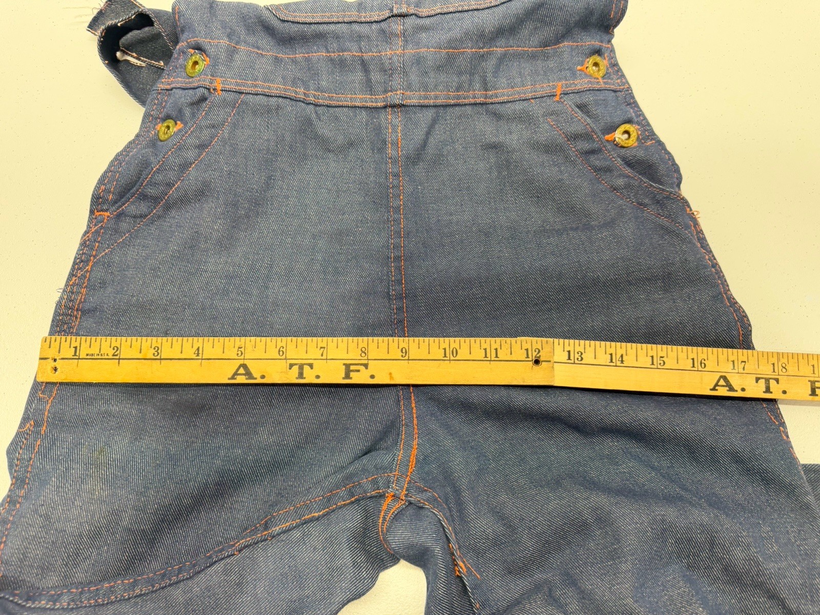 Turtle Bax Denim Overalls 5/6 Sanforized Need Repair
