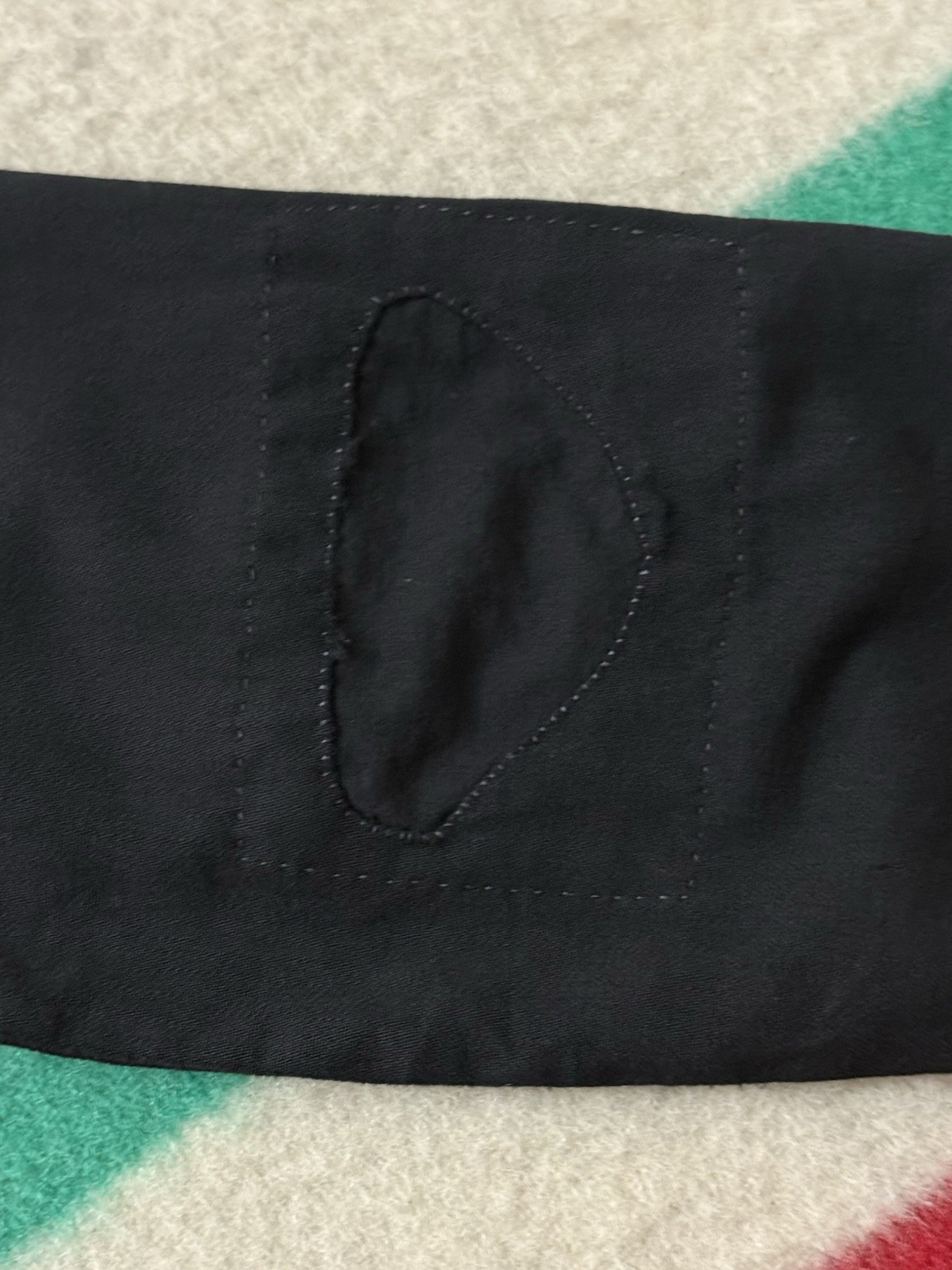 Vintage 40s 1940s Women’s Black Rayon Cotton Light Chore Jacket Size Small S