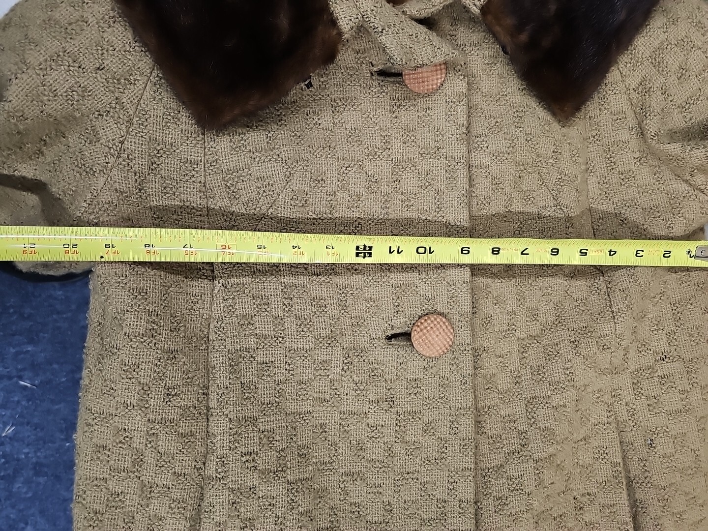 Vintage 1960’s Zinman’s Wool And Fur Jacket Ex Condition