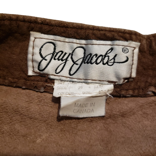Jay Jacobs Suede Skirt Vintage Brown | Women’s 9 Suede Made in Canada Casual
