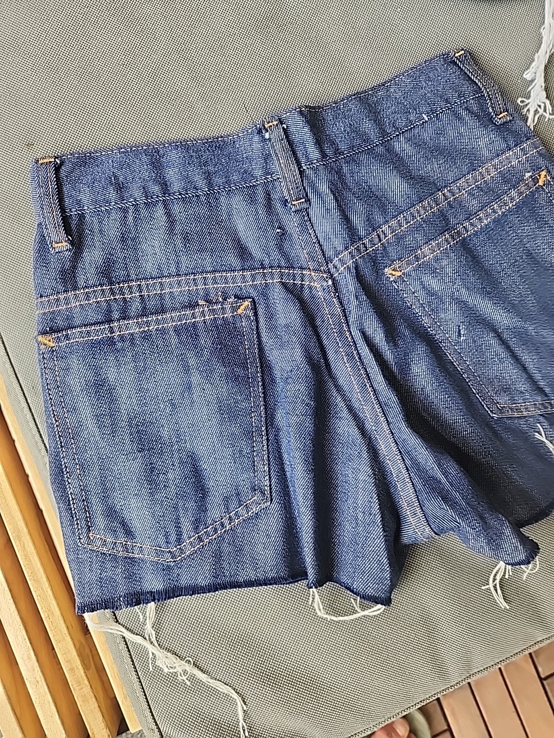 vintage 70’s cutoff denim shorts sears 27″ w cuttoffs jean amazing