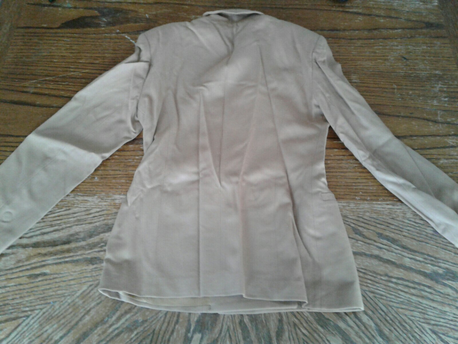 Vintage Jones New York Tan 2 Piece Skirt Suit Size 4 (cb14)