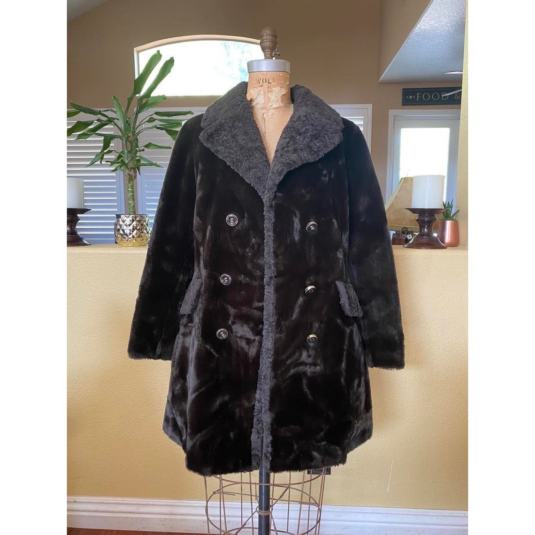 Vintage Borgana Styled By Sportowne Coat Jacket Union Made USA Brown Size 8 M