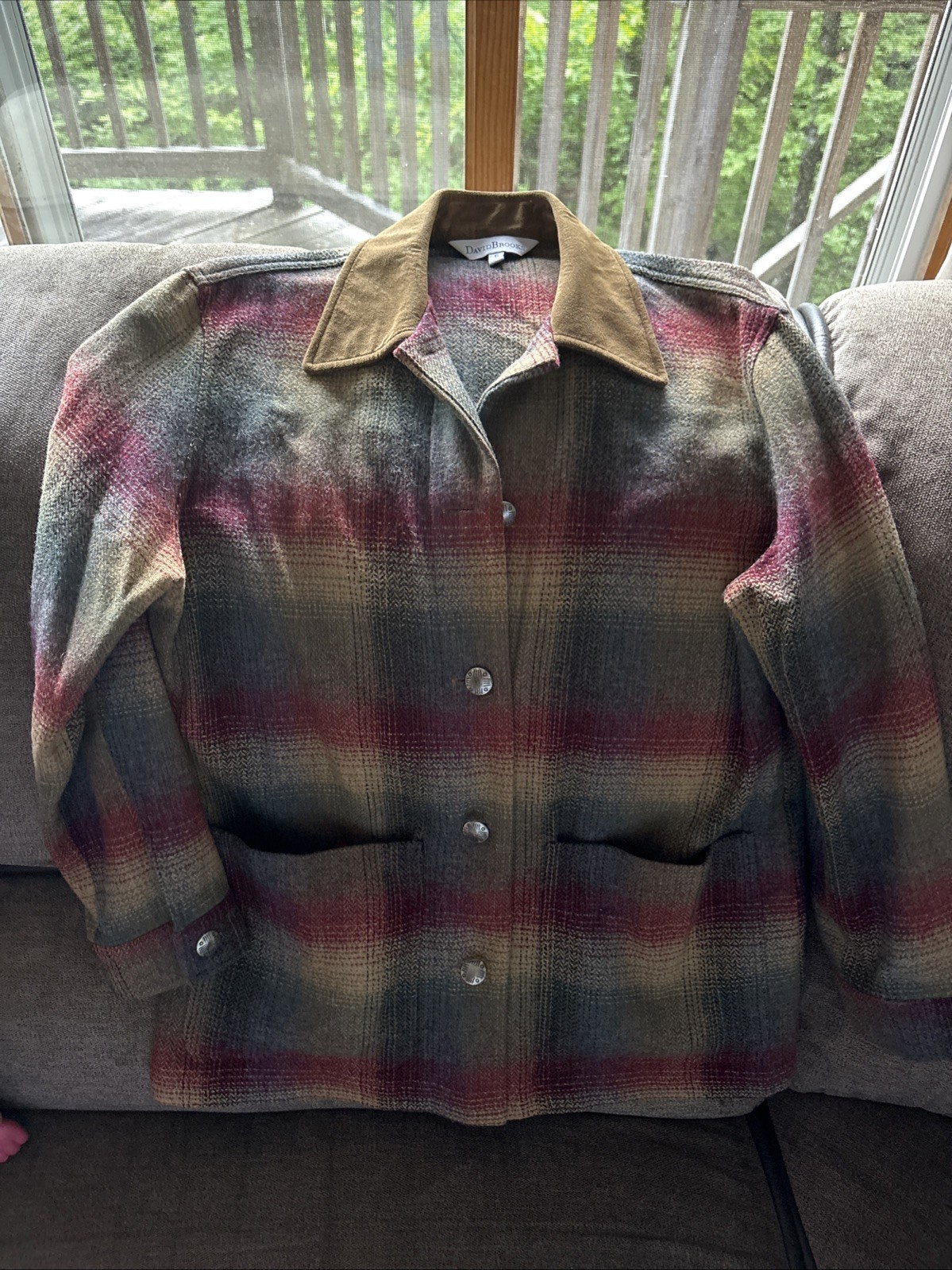 Vintage David Brooks Jacket Aztec Wool Shacket Southwestern Small