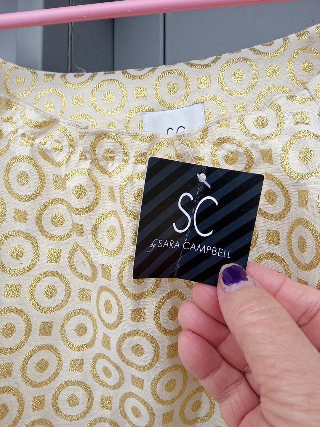 Vintage 90’s Sarah Campbell Tafetta Pullover Dress Size 22, New With Tags!