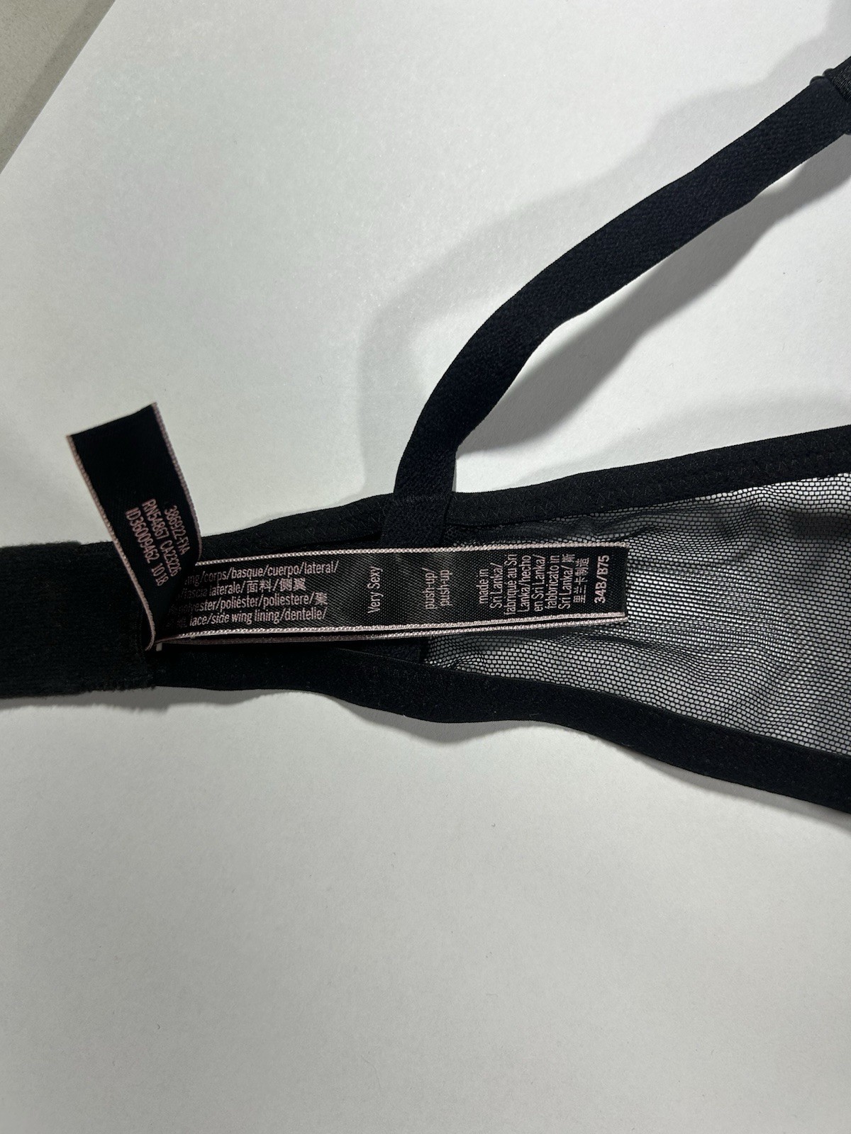 Victoria’s Secret Plaid Very Sexy Push Up Bombshell Bra (Size 34B) Uk Club Girl
