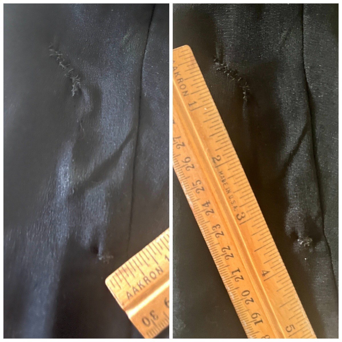 Elegant Inky Black 1920s Silk Occasion Coat, Inner Pocket, Raglan Sleeves, P-S