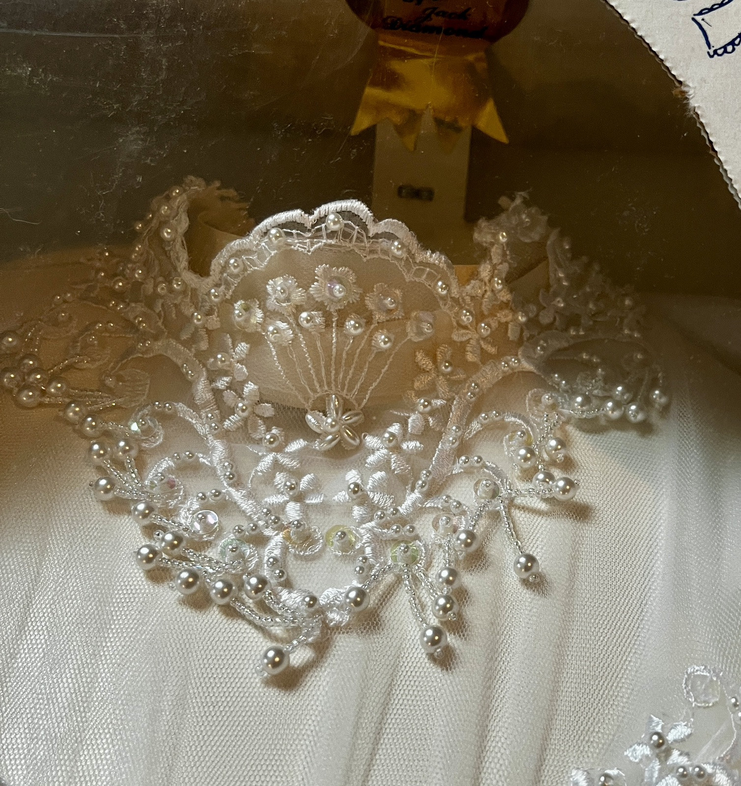 Beautiful Vintage Jack Diamond 90s 3-Piece Wedding Gown Dress Dry Cleaning Jewel