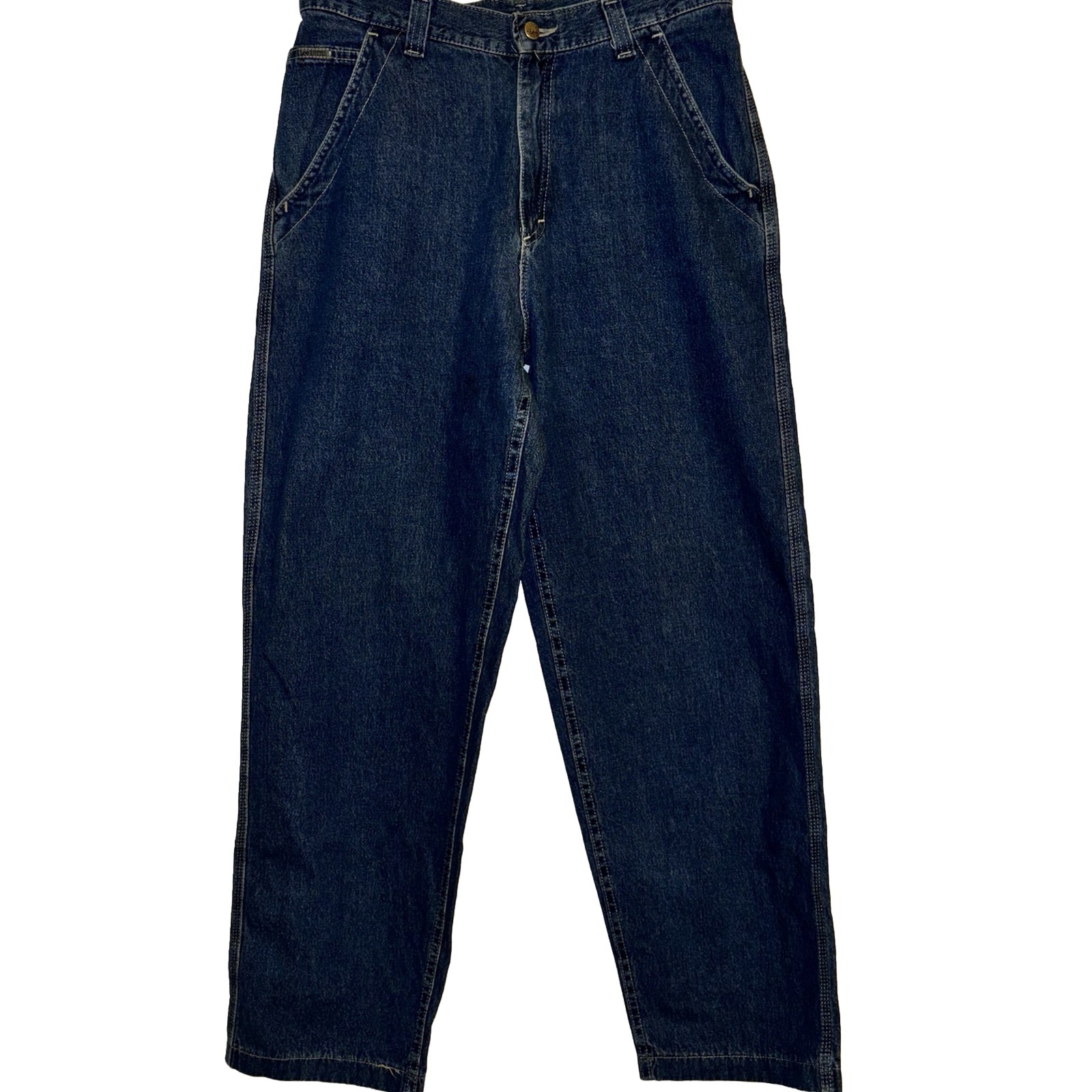 Vintage Women’s Unbranded High-Waisted Blue Jeans-Size 12 (W32/L31)