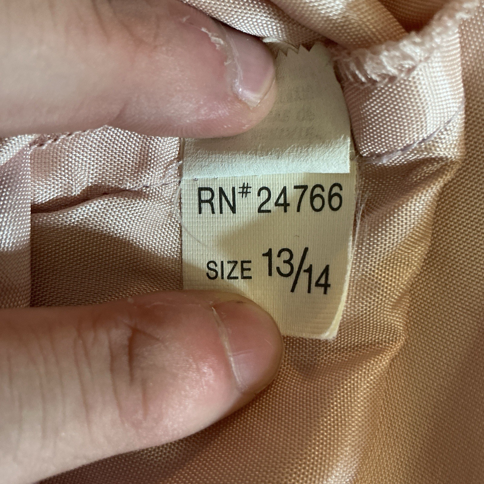 VTG Prom Party Dress Size 13/14 Pink Lavender Organza Ruffle Union USA Made #29F