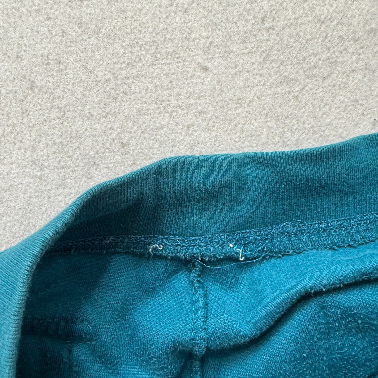 Vintage Juicy Couture Women’s Dark Teal Velour Flared Track Pants Pockets Size L