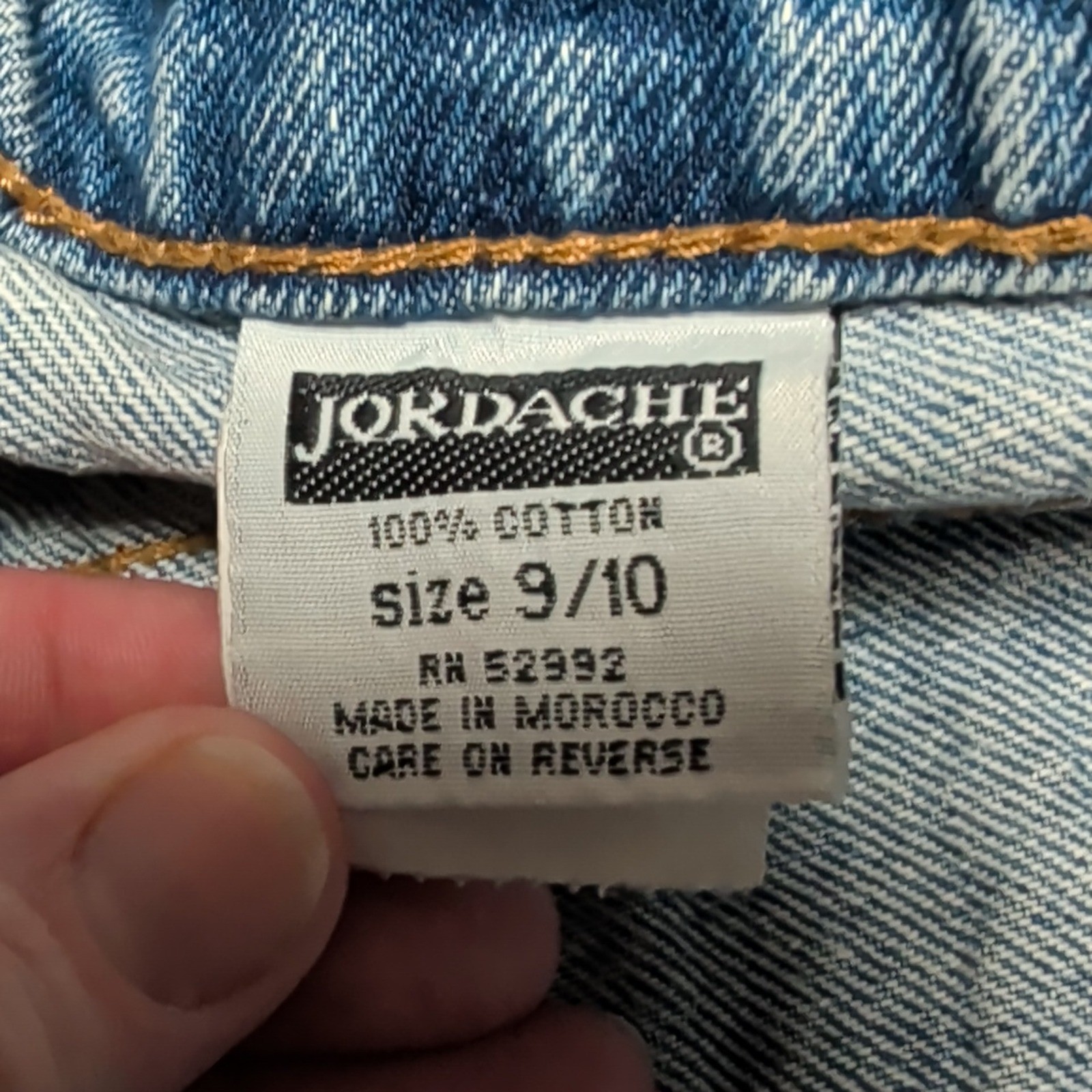 Vintage Jordache High Waisted Denim 3″ Shorts Medium Wash Cut Off Blue 9/10 Y2K