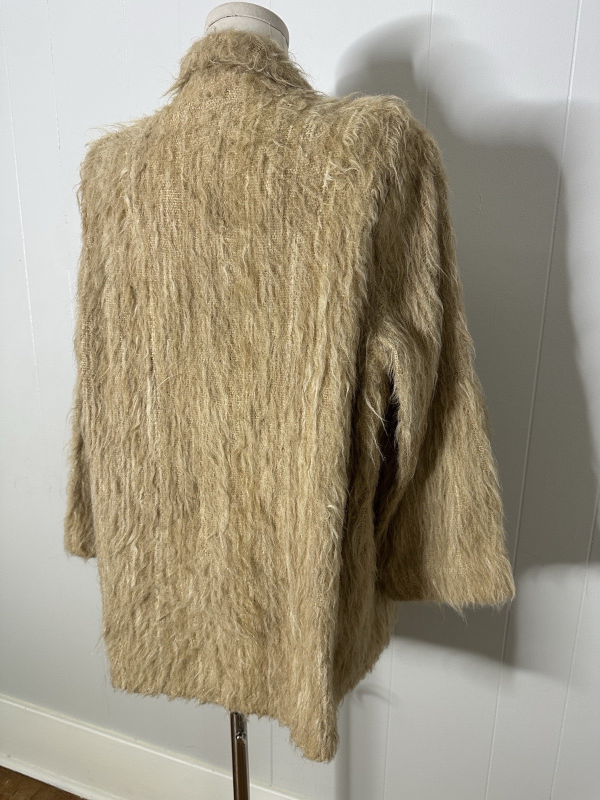 Vintage 1958 Shaggy Peruvian Woven Lama Fur Jacket