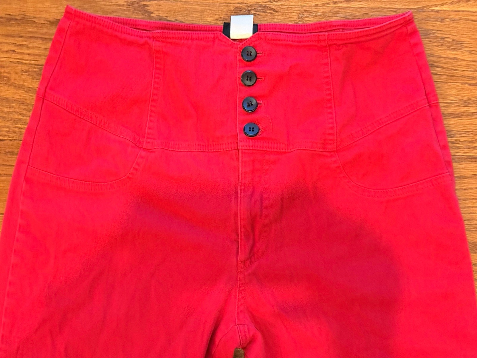 Women’s Early 2010’s Rock Steady Size XL Red High Waist Peddle Pusher Pants