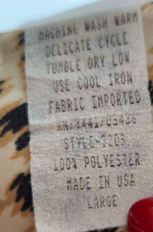 Vtg Y2k Nightgown Romcom Romantic Moods Animal Floral Print Made In USA Size L