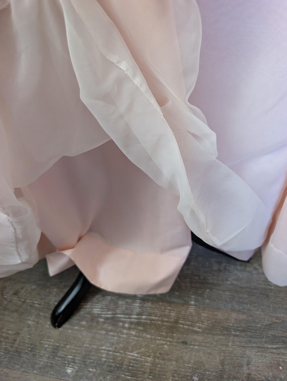 Vintage 70s Pink Empire Waist Maxi Dress; Formal Dress With Long Sleeves