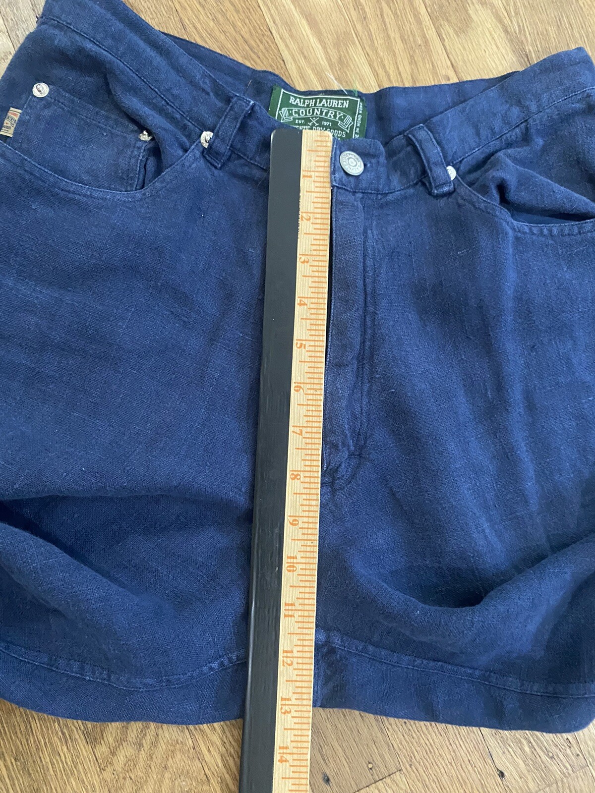 vintage Ralph Lauren COUNTRY womens LINEN Pants.High Waist/relaxed Fit.6 tall
