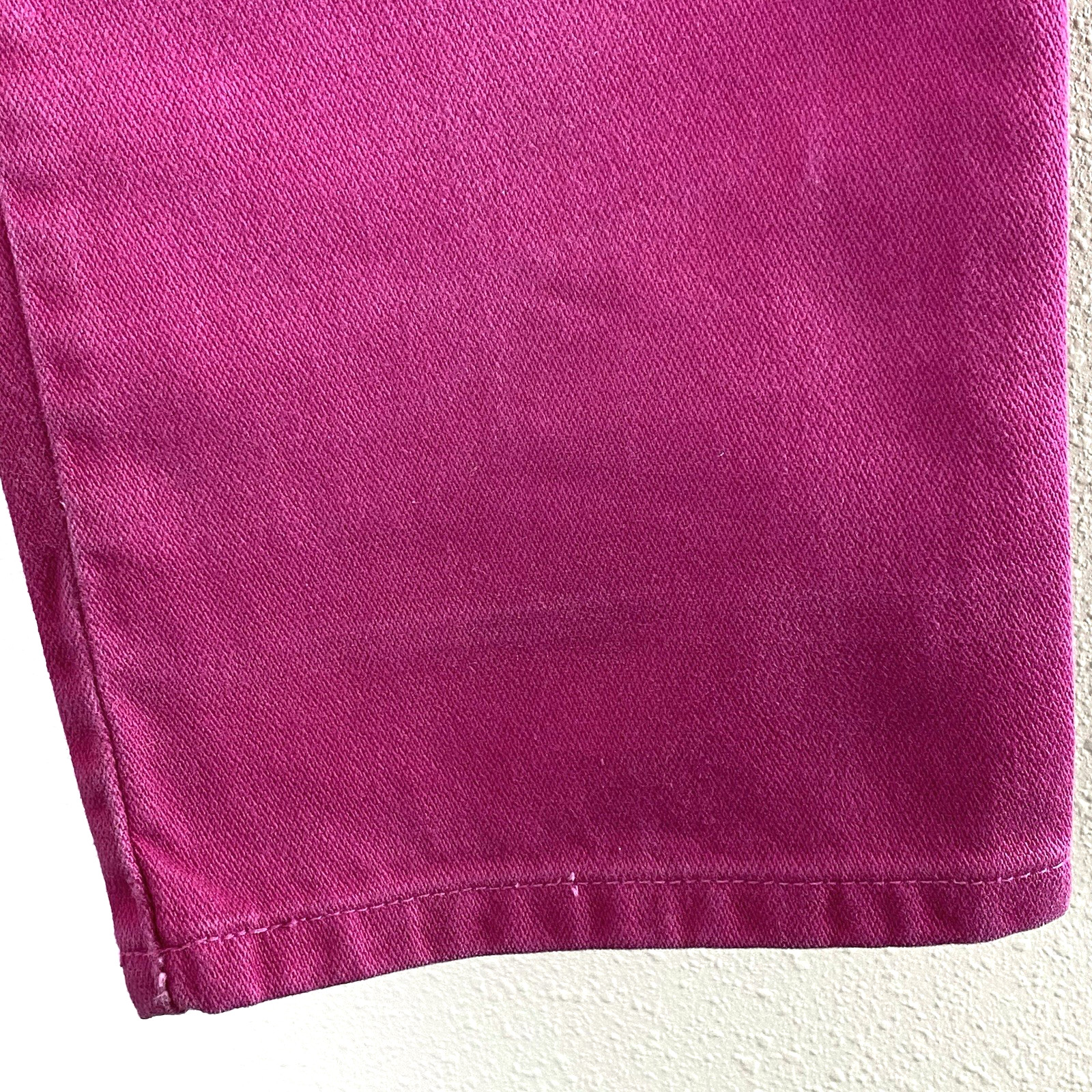 Vintage Jewell’s Classic Bottoms Womens Hot Pink Jeans Juniors 7 100% Cotton USA