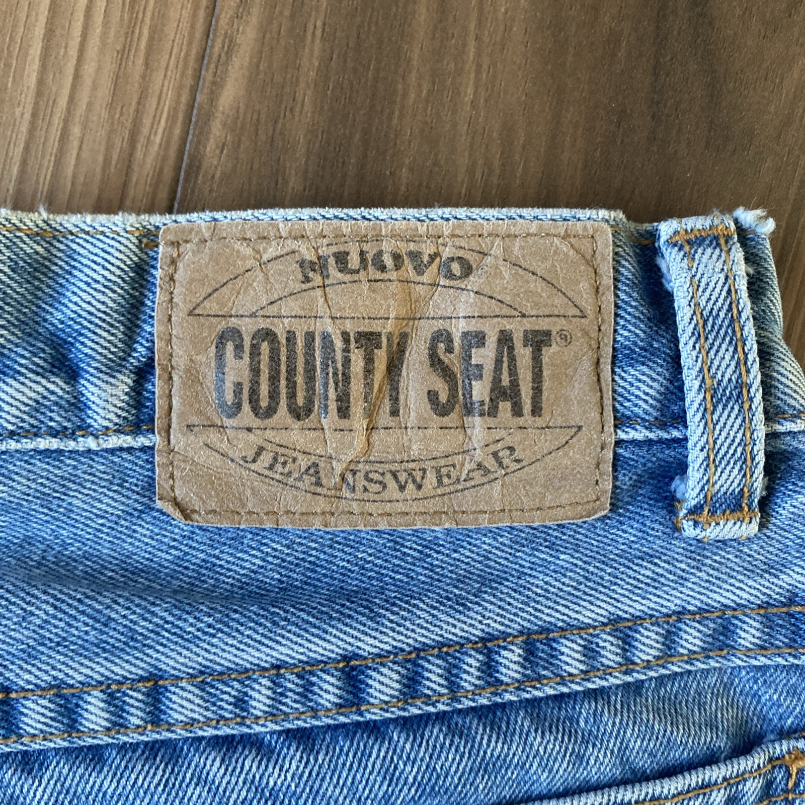 VTG NUOVO County Seat Mom Jean 100% Cotton Denim Women Size 13/14R High Waist