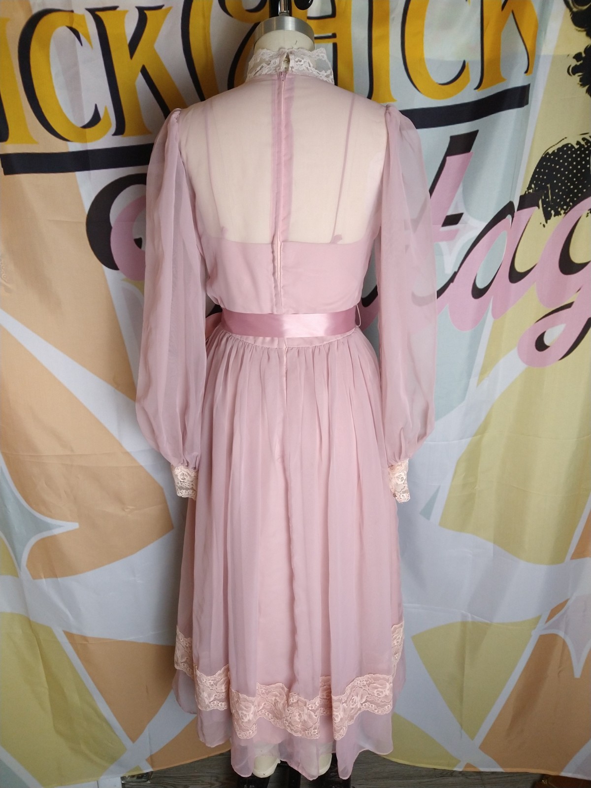 Vintage Laurie Deb of San Francisco Party Dress Cottage Core Girly Size S
