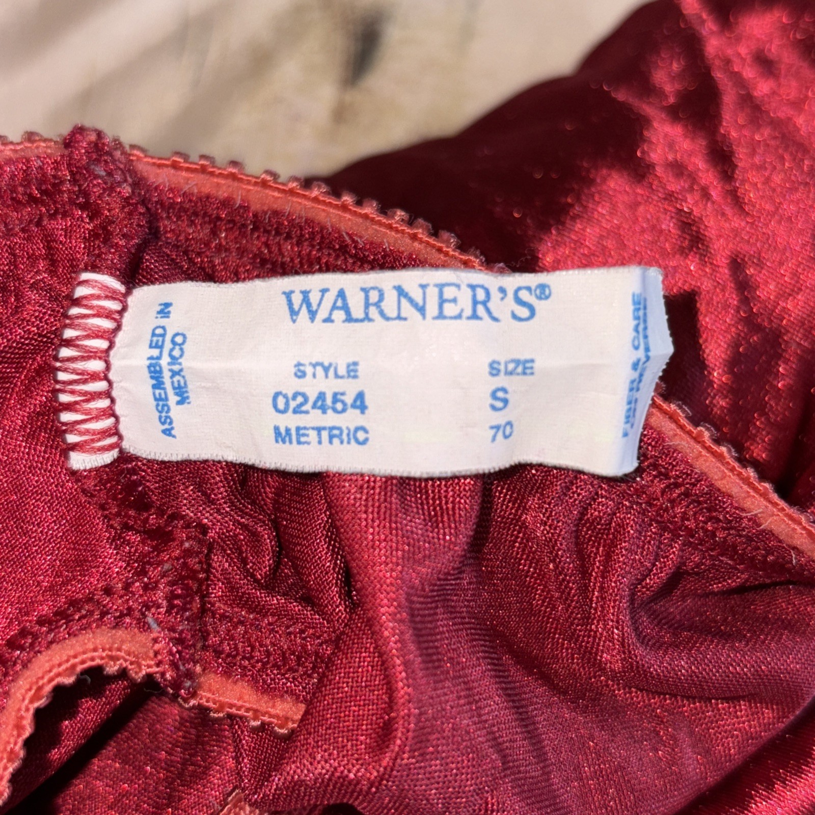Warner’s Vintage Satin Sz S Hi-Cut Brief Underwear Second Skin Panty Bikini