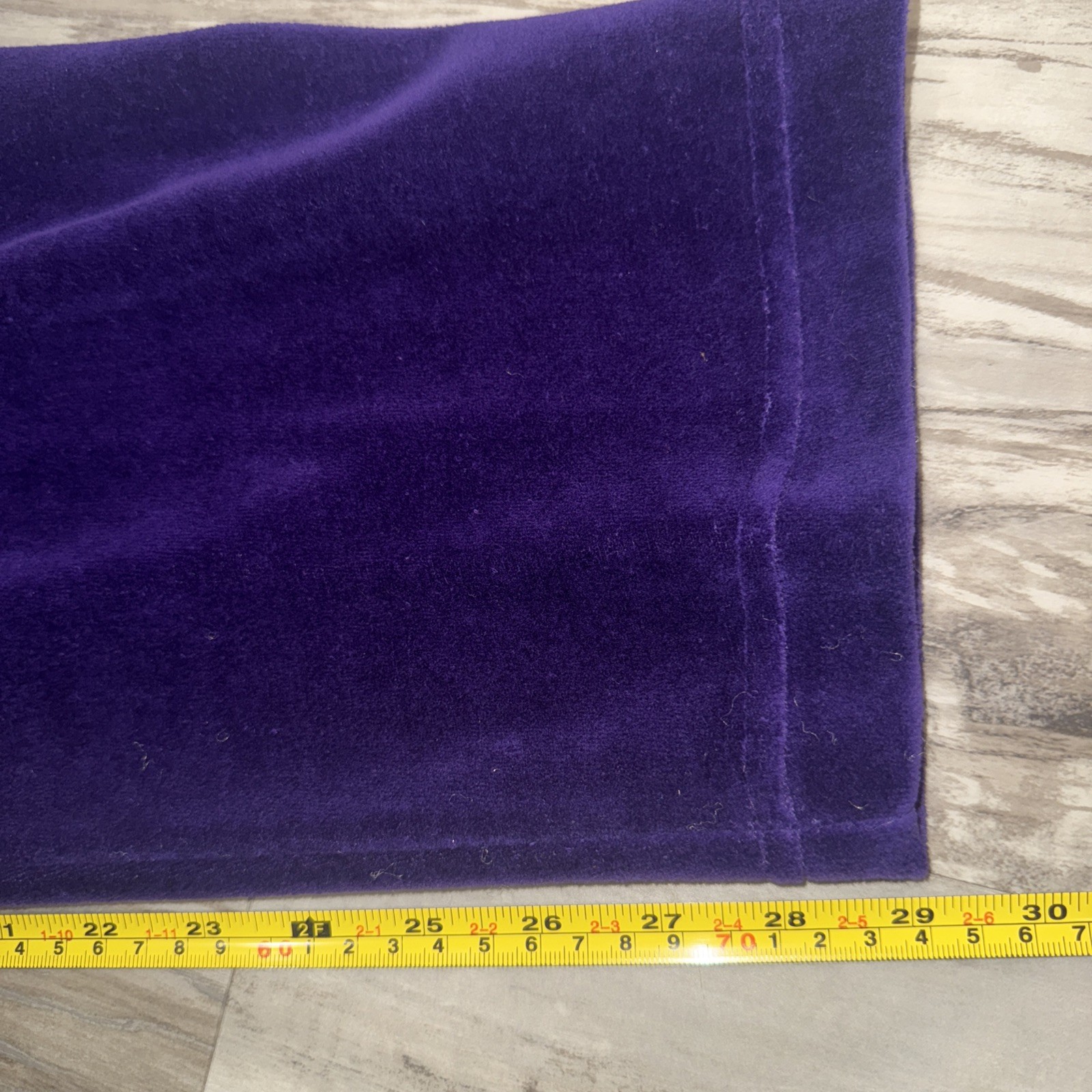 VTG Neiman Marcus velour Plush purple tunic pant suit lounge set size Medium
