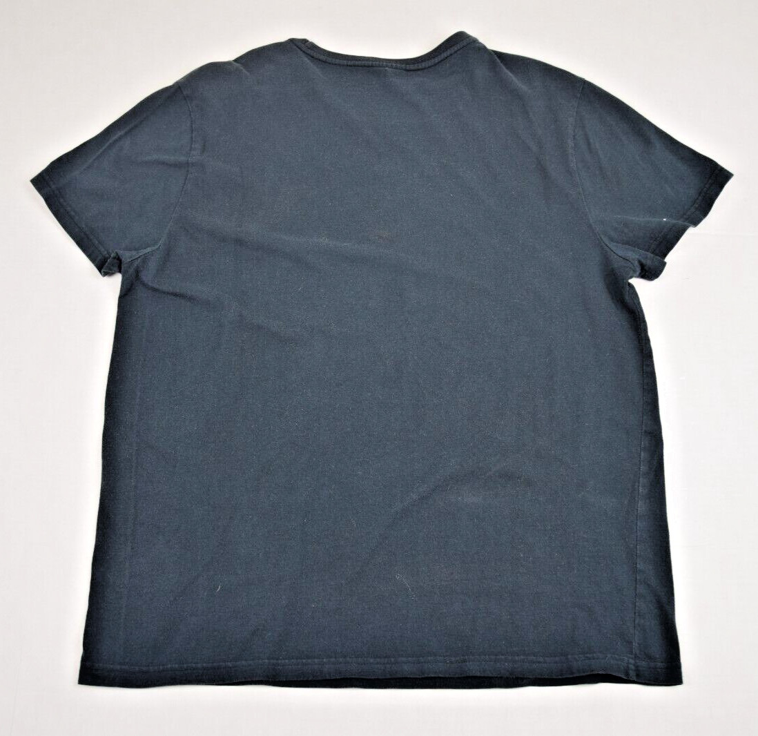 Vintage Polo Ralph Lauren T-Shirt Size M/L 90s Black 381 Wing Sneaker Cap Sleeve